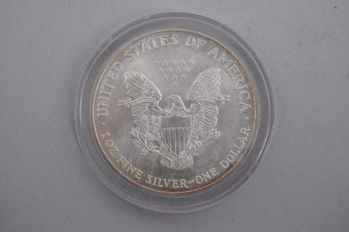 1999 Colorized American Silver Eagle Proof, photo 2 of 4