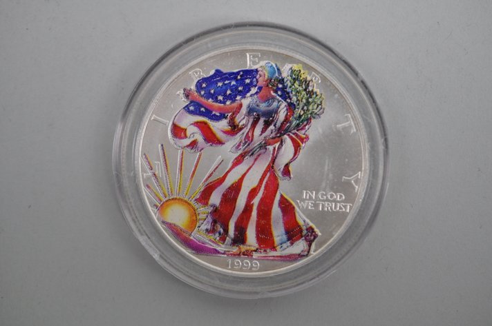 1999 Colorized American Silver Eagle Proof