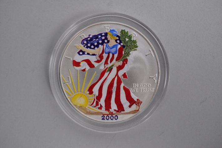 2000 Colorized American Silver Eagle Proof