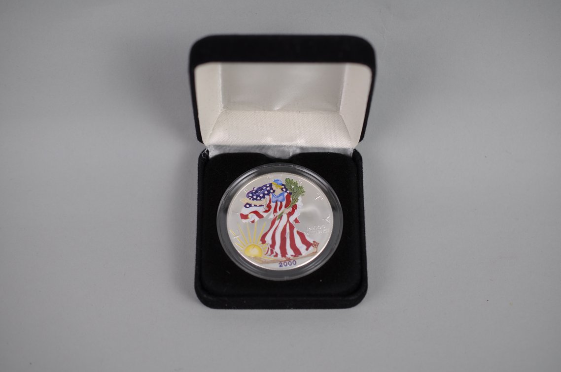 2000 Colorized American Silver Eagle Proof, photo 3 of 4