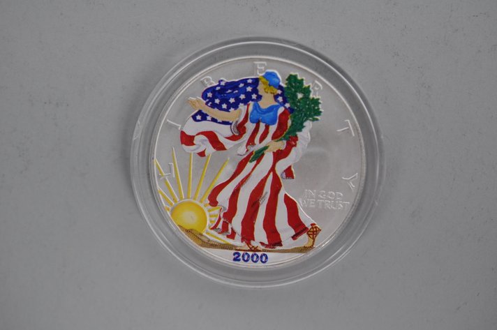 2000 Colorized American Silver Eagle Proof