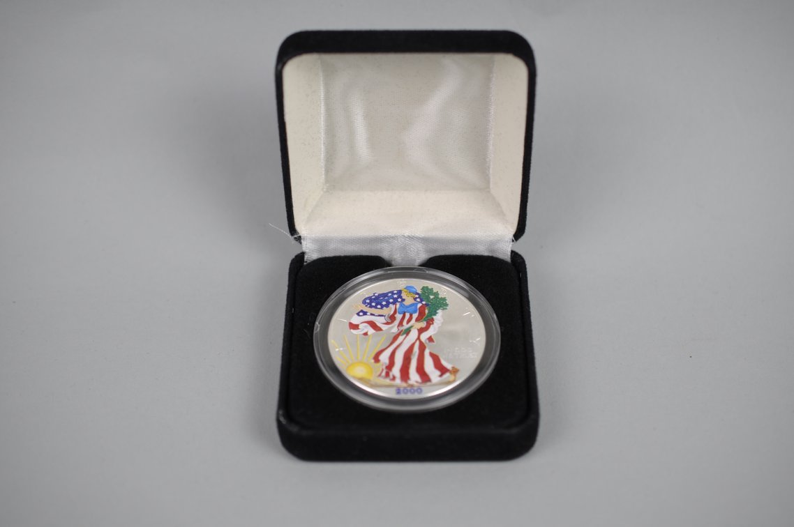 2000 Colorized American Silver Eagle Proof, photo 3 of 4
