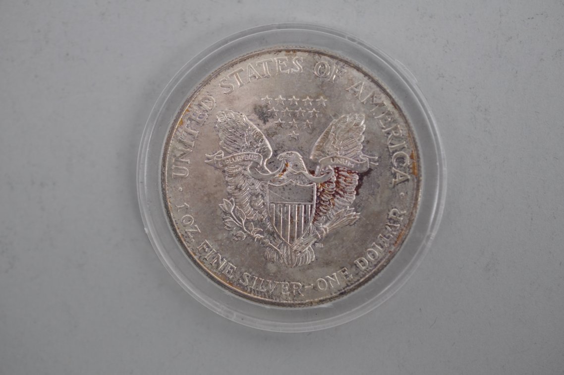 1999 Colorized American Silver Eagle Proof, photo 2 of 4