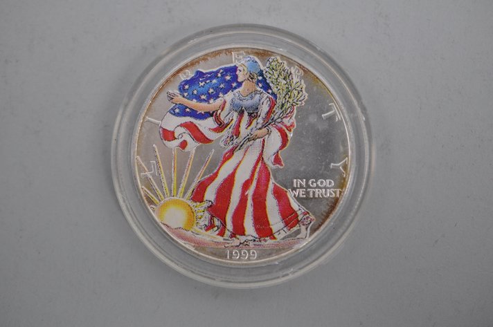 1999 Colorized American Silver Eagle Proof