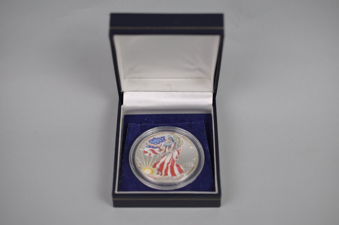 1999 Colorized American Silver Eagle Proof, photo 3 of 4