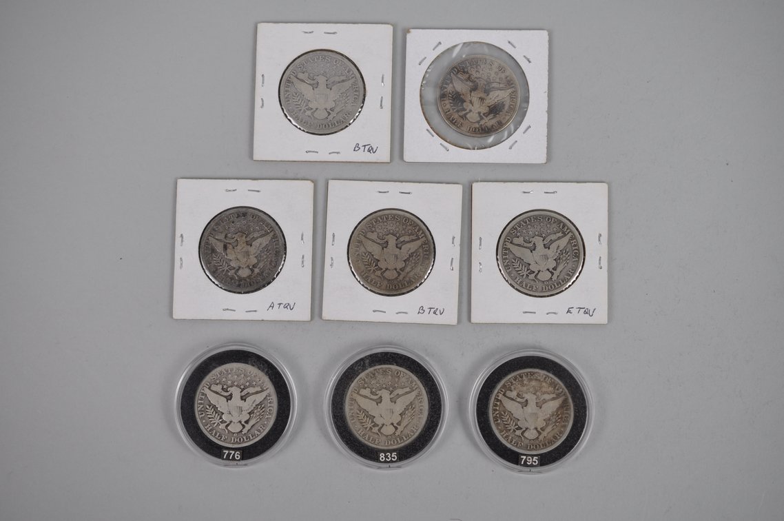 Barber Silver Half Dollars, photo 3 of 12