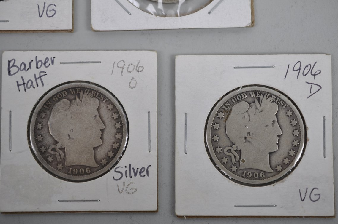 Barber Silver Half Dollars, photo 5 of 12