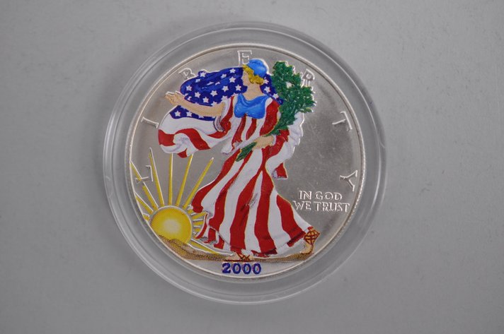 2000 Colorized American Silver Eagle Proof