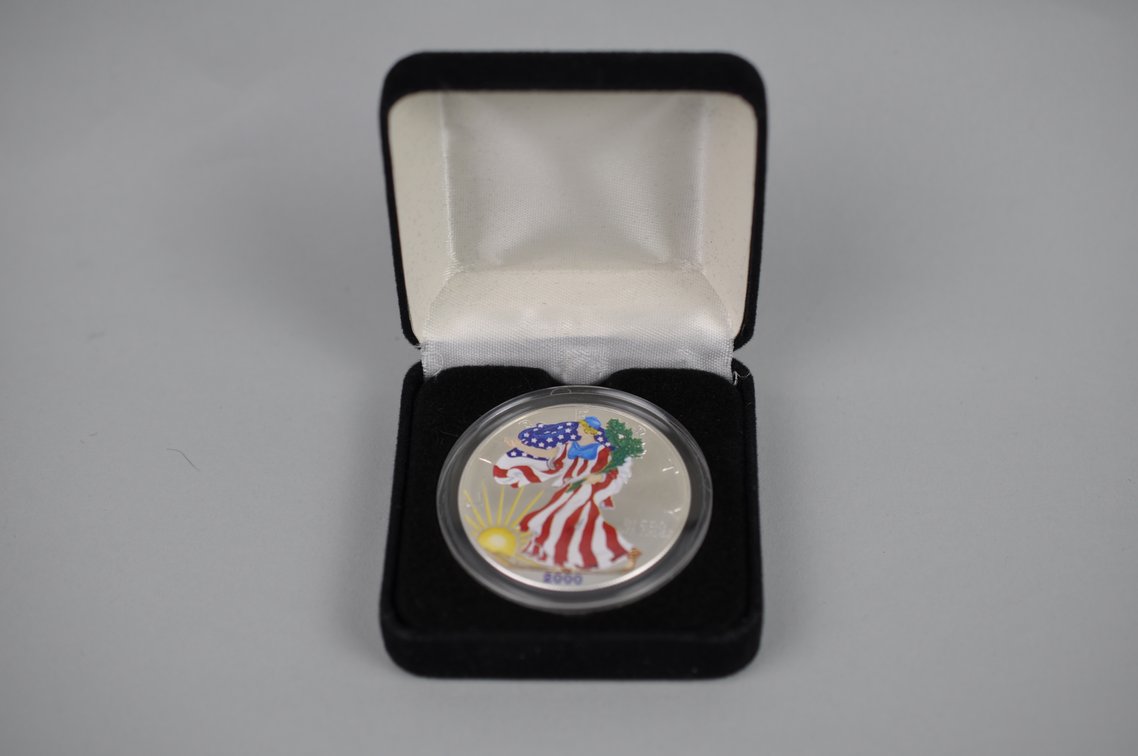 2000 Colorized American Silver Eagle Proof, photo 3 of 4
