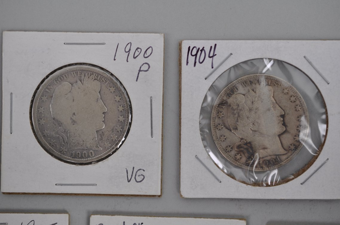 Barber Silver Half Dollars, photo 2 of 12