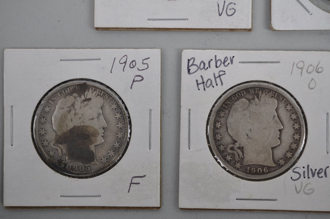 Barber Silver Half Dollars, photo 4 of 12