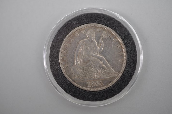 1845 Seated Liberty Half Dollar