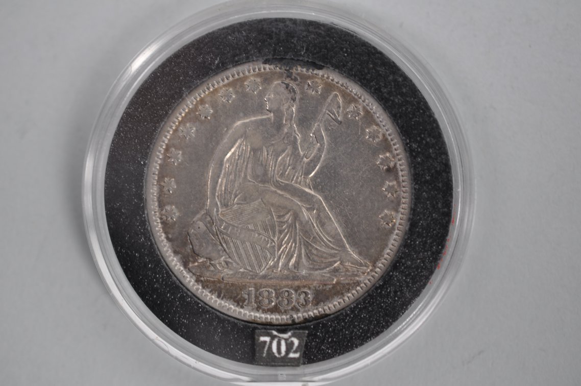 1883 Seated Liberty Half Dollar, photo 2 of 2