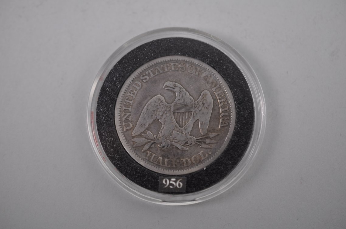 1850 Seated Liberty Half Dollar, photo 2 of 2