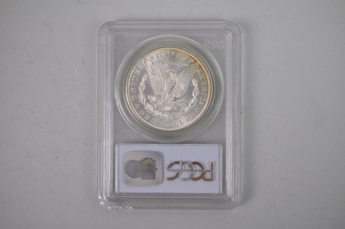 1882-CC Morgan Silver Dollar Graded PCGS MS63, photo 2 of 4