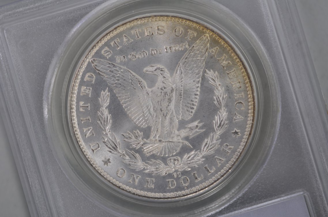 1882-CC Morgan Silver Dollar Graded PCGS MS63, photo 4 of 4
