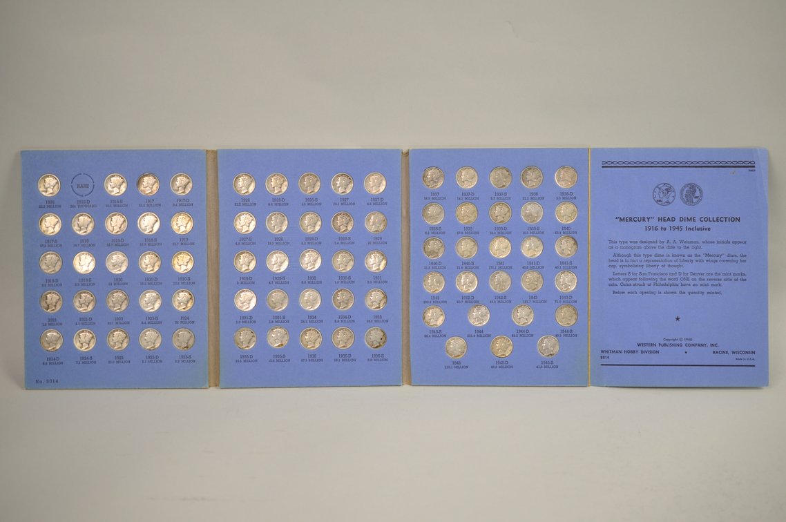 1916-1945 Mercury Dime Whitman Folder, photo 9 of 9