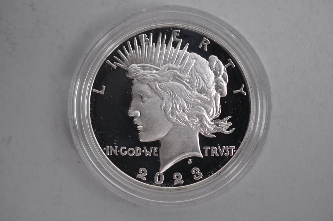 Proof Mint Set and Graded Peace Dollars Slabbed, photo 2 of 6