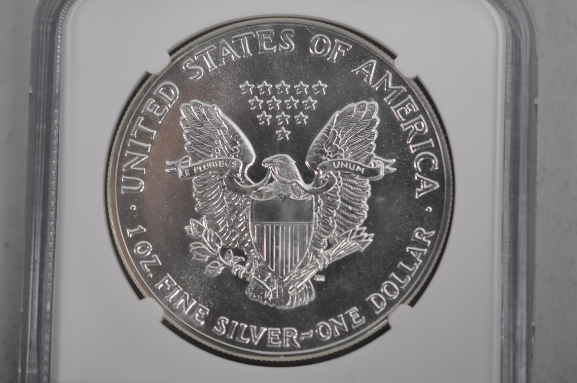 American Silver Eagles Graded MS69, photo 6 of 6