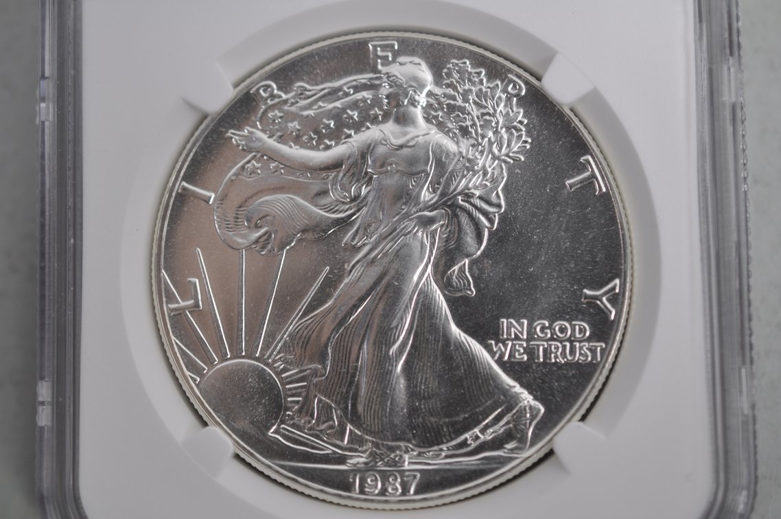 American Silver Eagles Graded MS69, photo 3 of 6