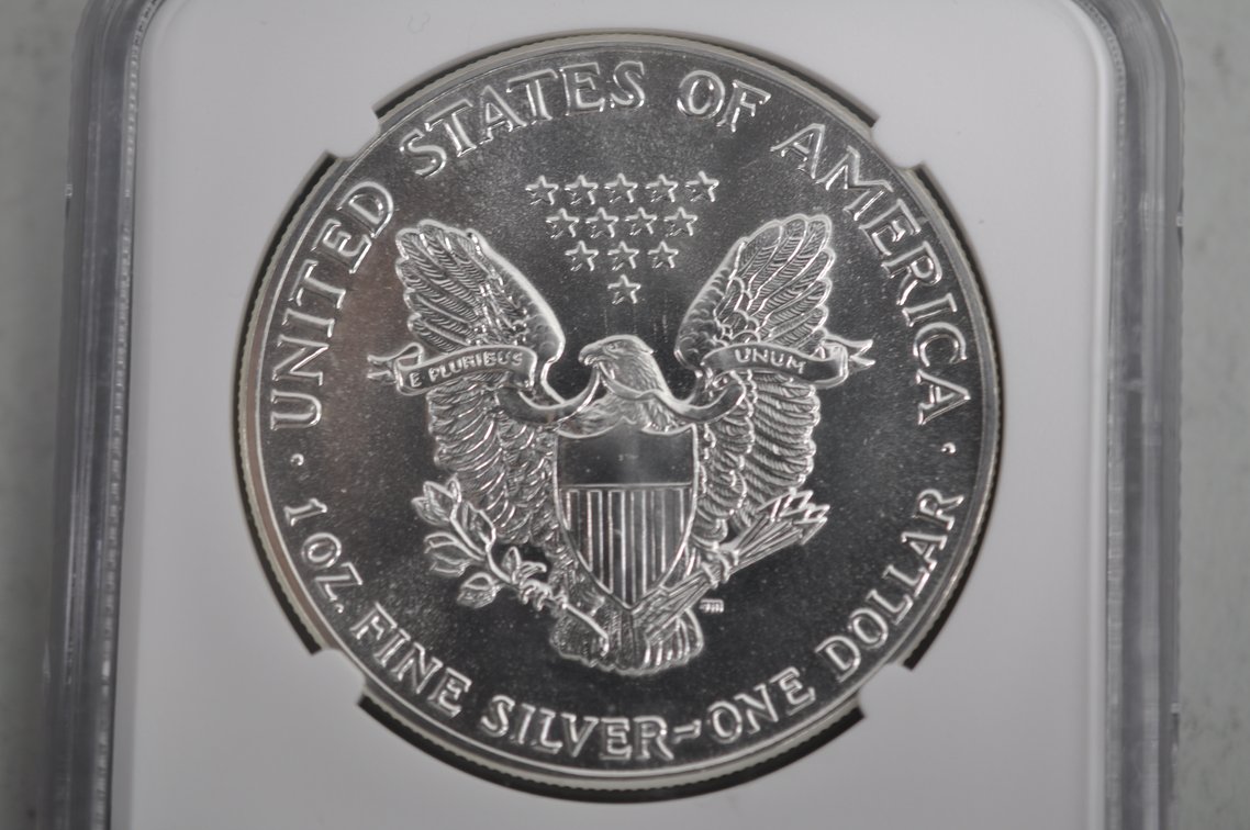 American Silver Eagles Graded MS69, photo 4 of 6
