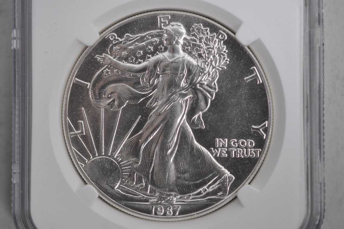 American Silver Eagles Graded MS69, photo 5 of 6