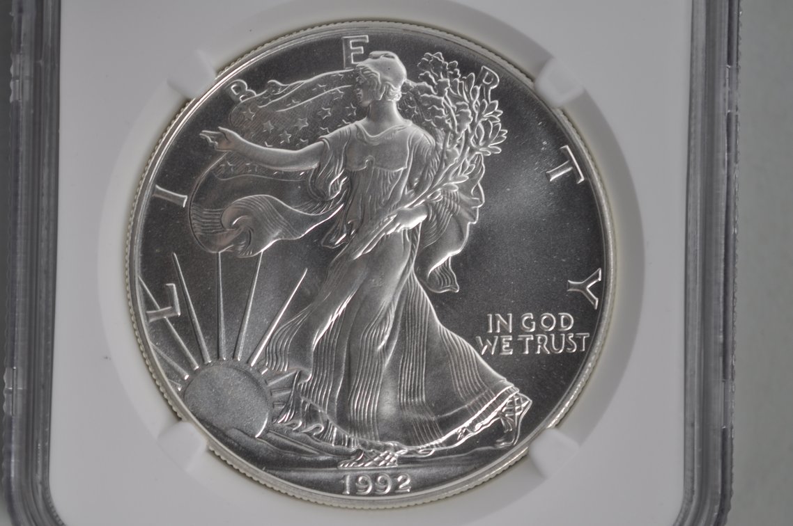 American Silver Eagles Graded MS69, photo 7 of 8