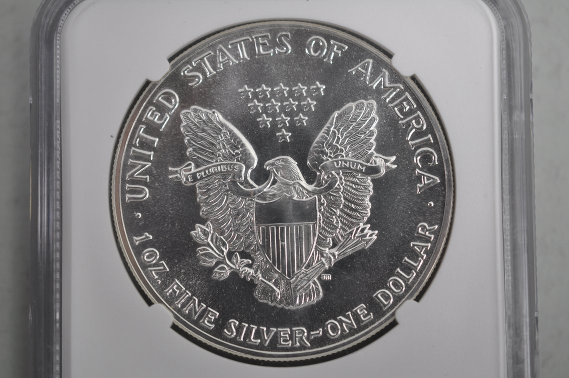 American Silver Eagles Graded MS69, photo 6 of 6
