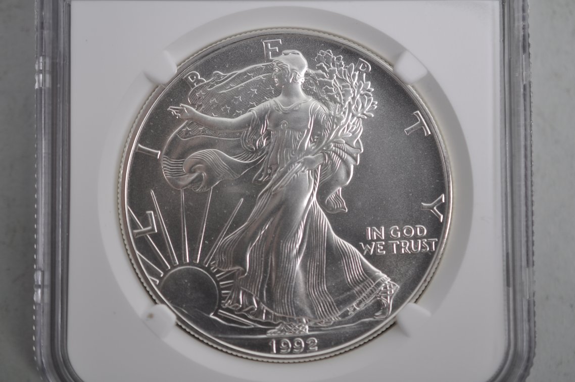 American Silver Eagles Graded MS69, photo 3 of 8