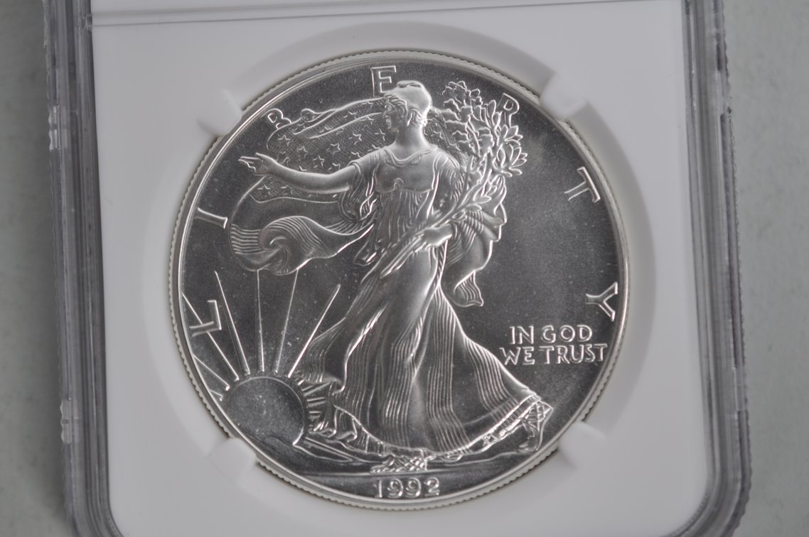 American Silver Eagles Graded MS69, photo 3 of 6
