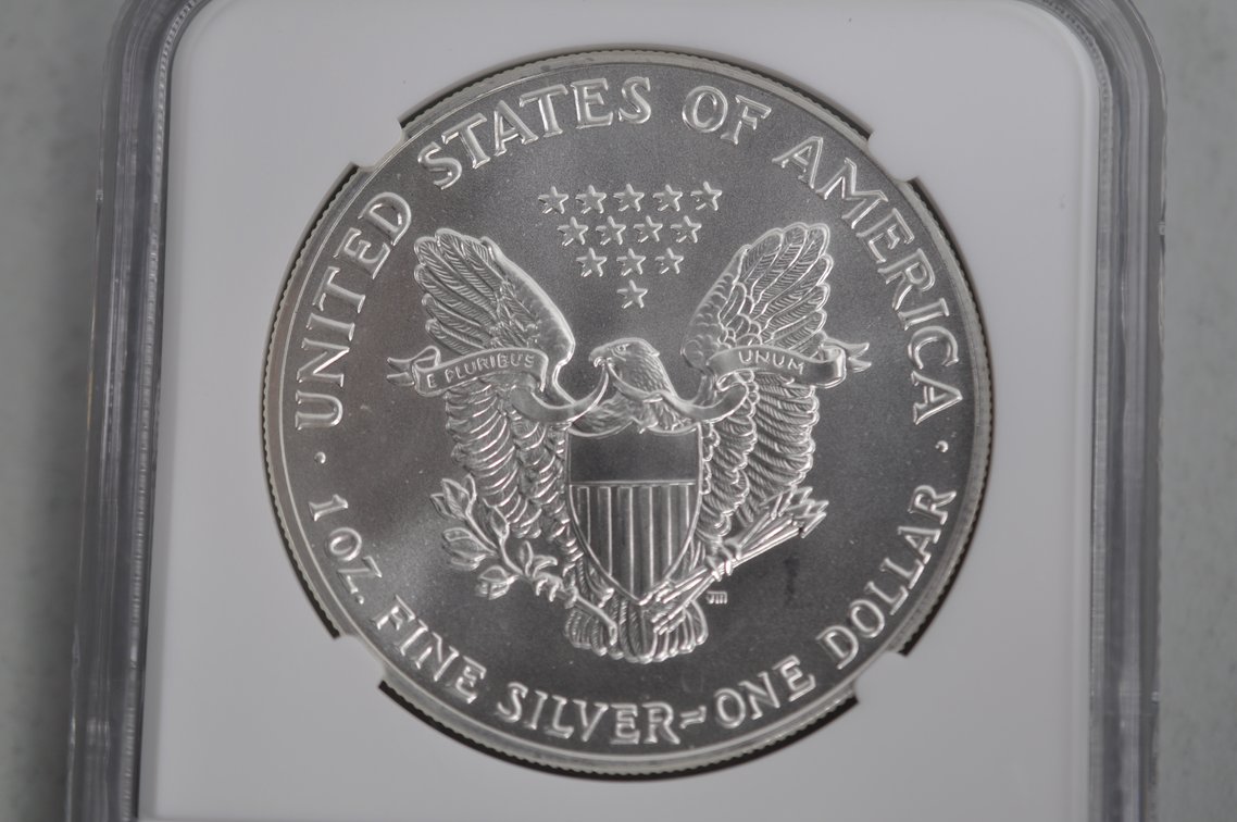 American Silver Eagles Graded MS69, photo 4 of 6