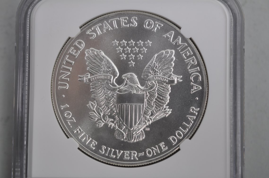 American Silver Eagles Graded MS69, photo 4 of 8