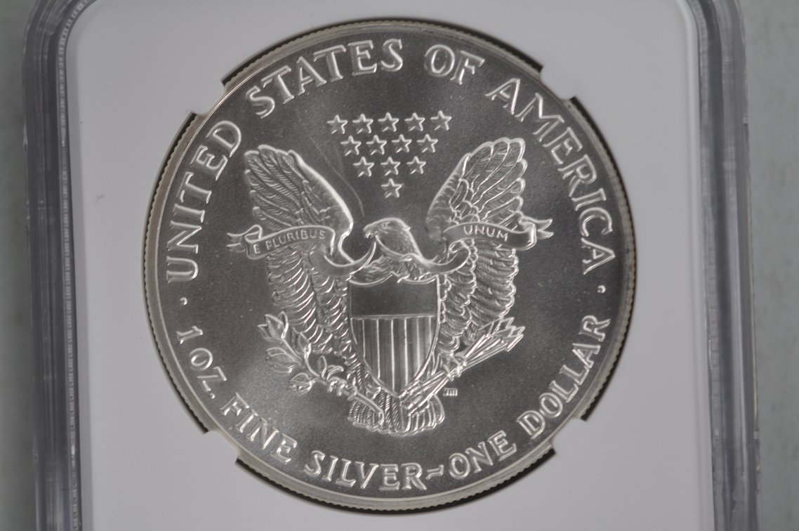 American Silver Eagles Graded MS69, photo 6 of 6