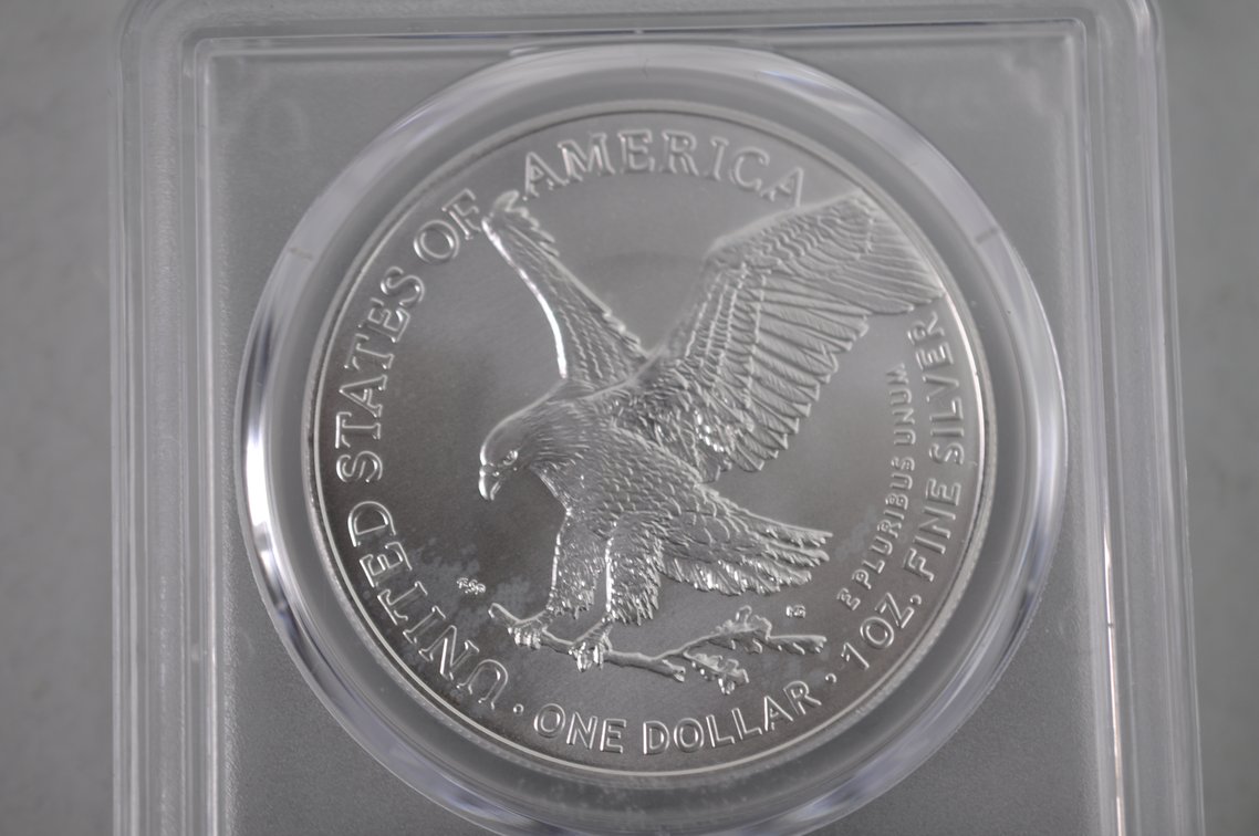 American Silver Eagles Graded MS70, photo 6 of 6