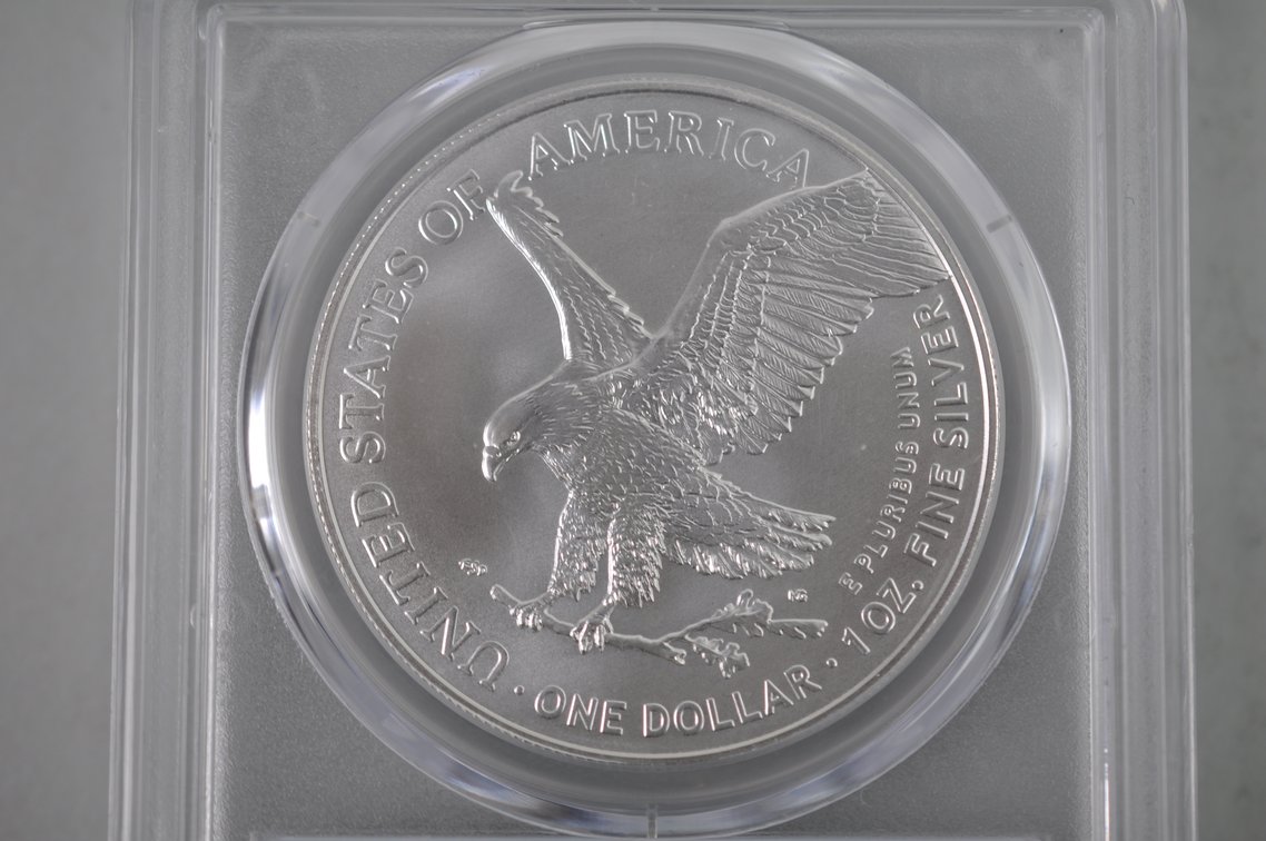 American Silver Eagles Graded MS70, photo 4 of 6