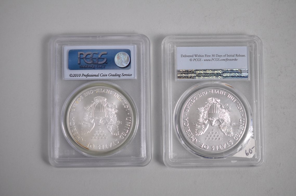 American Silver Eagles Graded, photo 2 of 6