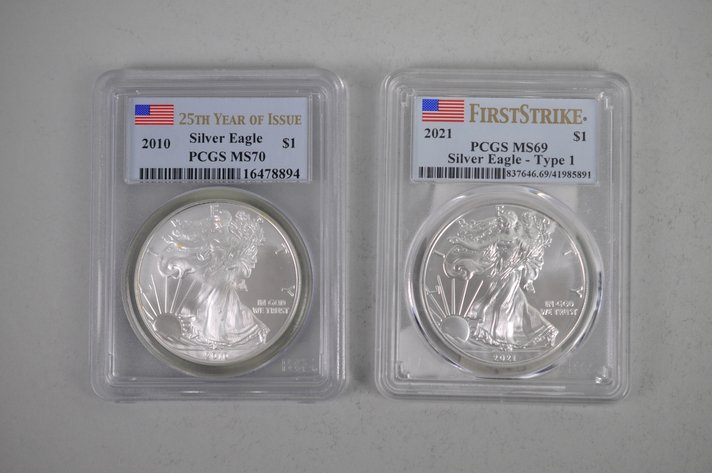 American Silver Eagles Graded