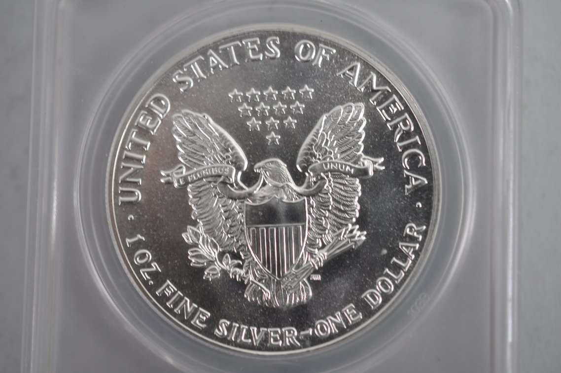 American Silver Eagles Graded MS69 and MS70, photo 6 of 6