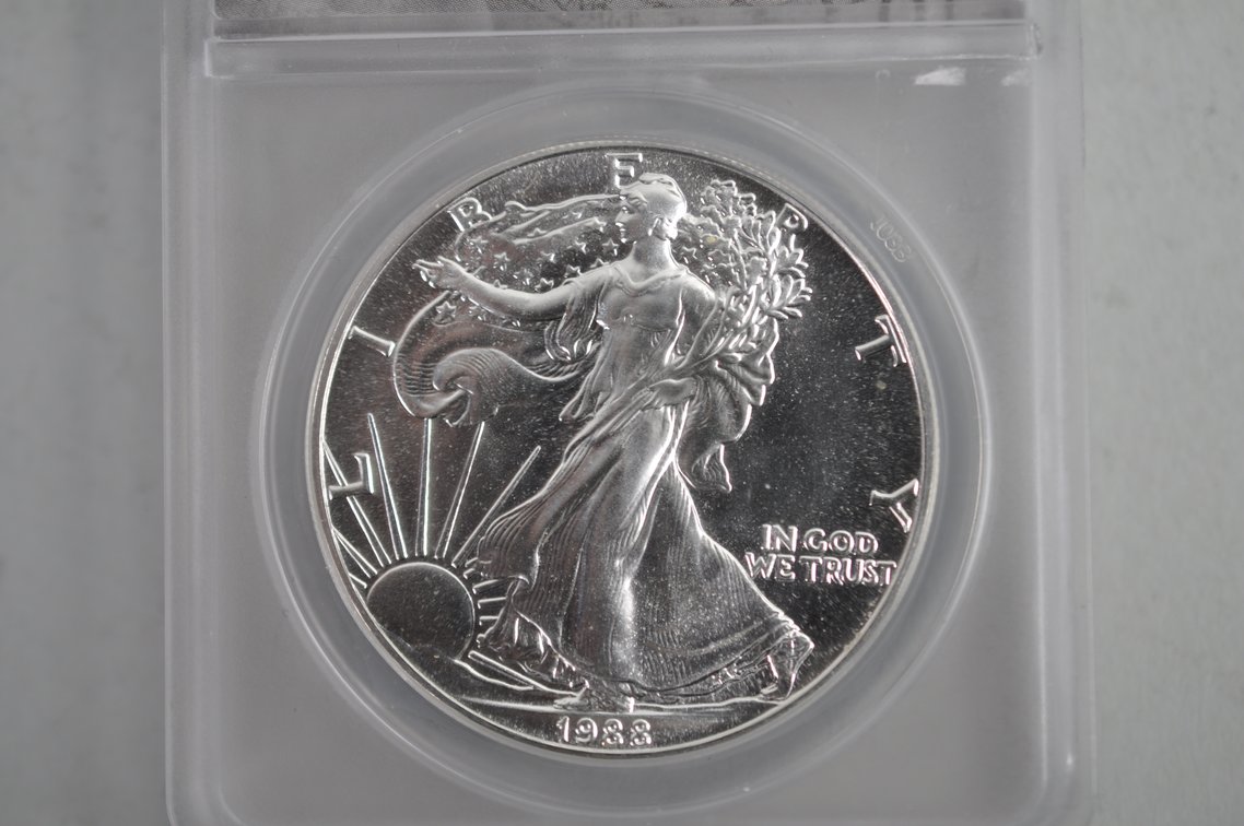 American Silver Eagles Graded MS69 and MS70, photo 5 of 6