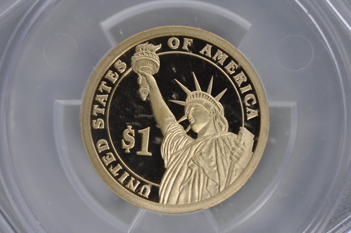 First Day of Issue Gold Colored Graded Taylor Dollars, photo 6 of 6