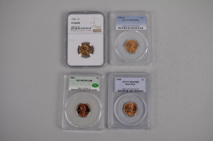 Graded Wheat and Modern Lincoln Cents