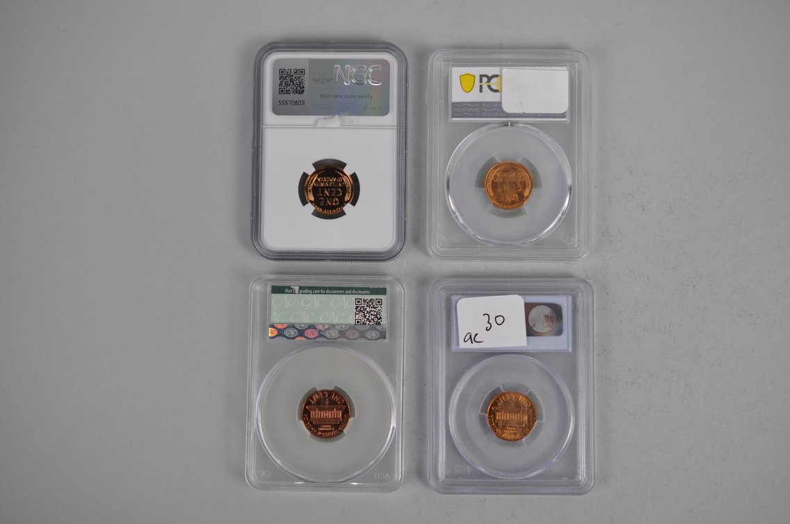 Graded Wheat and Modern Lincoln Cents, photo 2 of 10
