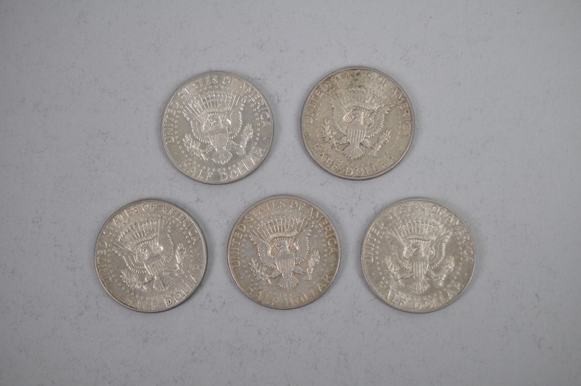 1964 Kennedy Silver Half Dollars, photo 2 of 6