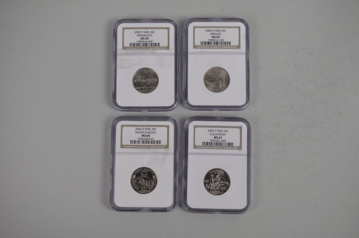 2005 & 2006 State Quarters NGC-MS67-69