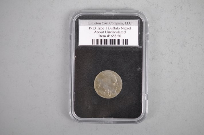 1913 Type One Buffalo Nickel Slabbed
