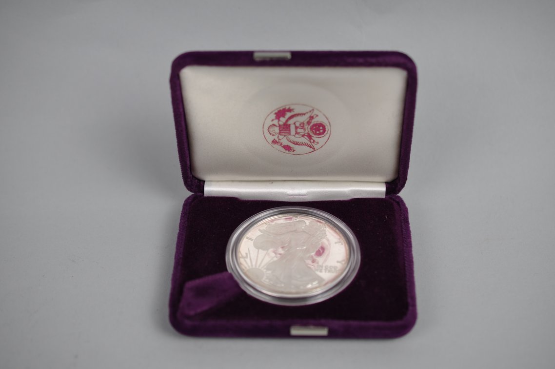 1987 American Silver Eagle Proof, photo 3 of 4