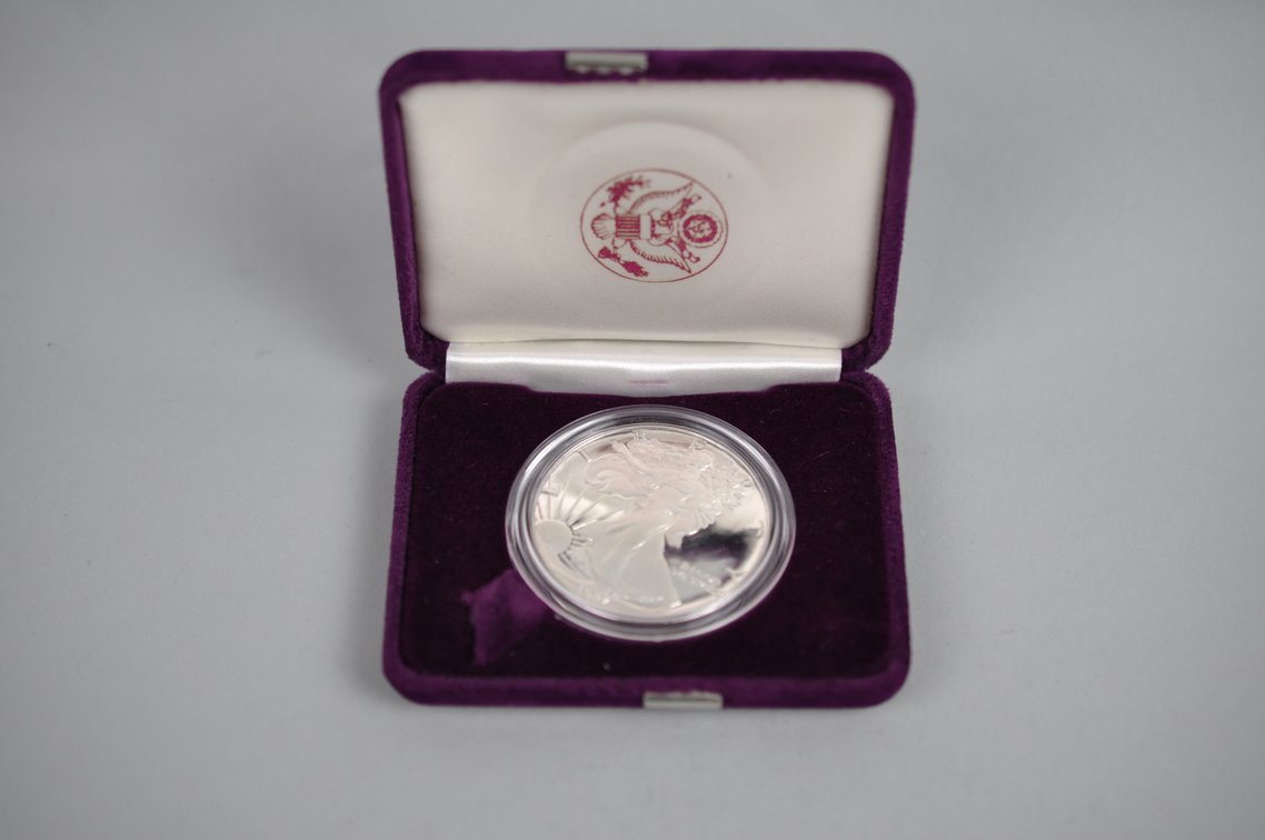 1987 American Silver Eagle Proof, photo 3 of 4