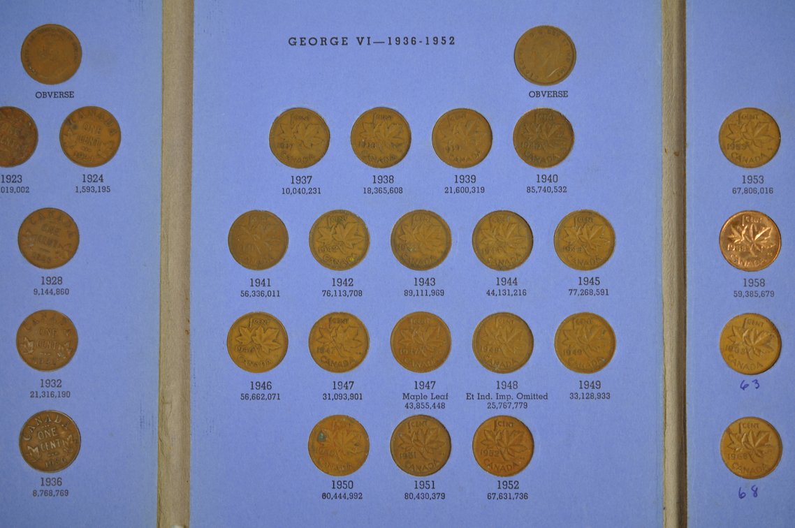 Jefferson & Buffalo Nickels, Canadian Small Cent Books, photo 5 of 37