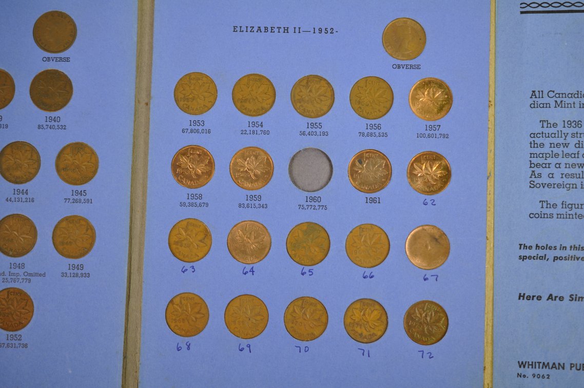 Jefferson & Buffalo Nickels, Canadian Small Cent Books, photo 6 of 37