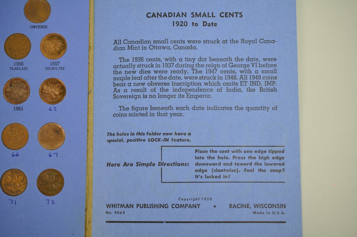 Jefferson & Buffalo Nickels, Canadian Small Cent Books, photo 7 of 37